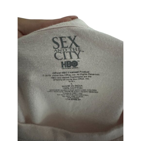 SEX AND THE CITY Blush Pink Long Sleeve T Shirt Size Large - Picture 3 of 5